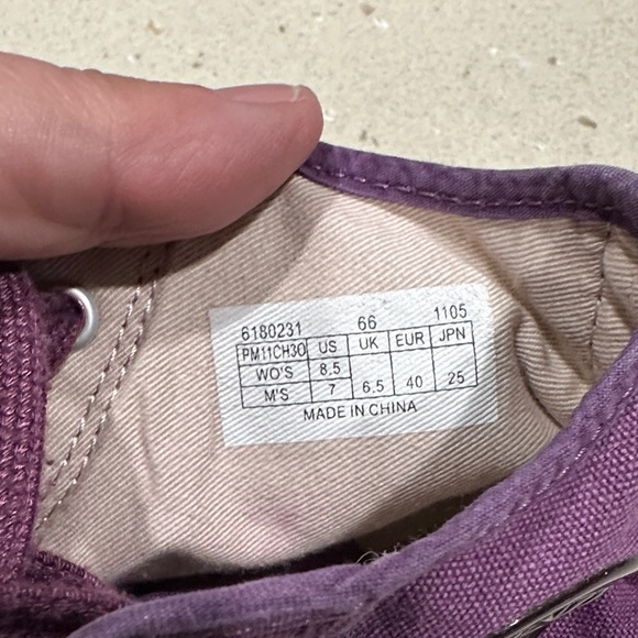 P.F. Flyers Purple High-Top Sneakers - Picture 3 of 7